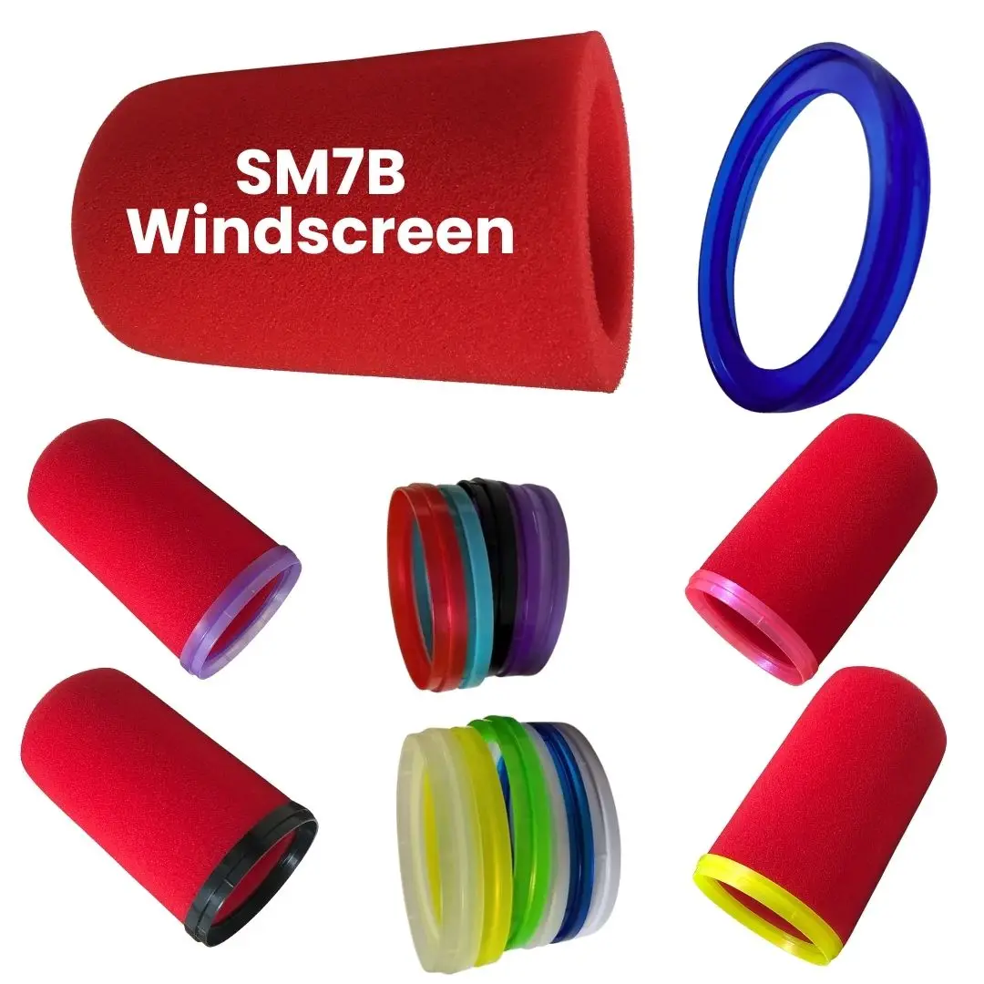 Shure Mic Mv7 - Cubierta de Micrófono de Espuma Insonorizante